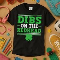 Dibs On The Redhead Kids T-Shirt thumb 3
