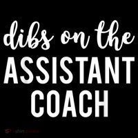 Dibs On The Assistant Coach Funny Sports Coach Women's Hoodie thumb 2