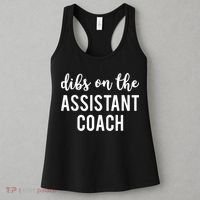 Dibs On The Assistant Coach Funny Sports Coach Women's Tank Top thumb 3