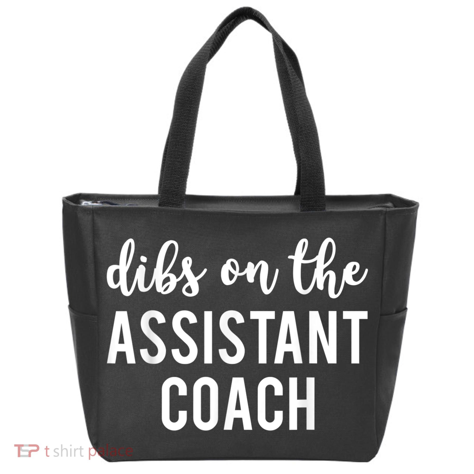 Dibs On The Assistant Coach Funny Sports Coach Tote Bag