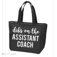 Dibs On The Assistant Coach Funny Sports Coach Tote Bag thumb 3