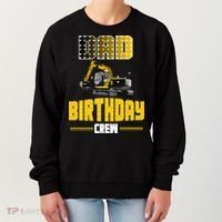 Dad Of The Birthday Crew Party Excavator Women's Sweatshirt thumb 0