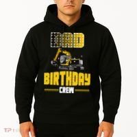 Dad Of The Birthday Crew Party Excavator Hoodie thumb 2