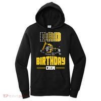 Dad Of The Birthday Crew Party Excavator Women's Hoodie thumb 0