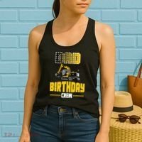 Dad Of The Birthday Crew Party Excavator Women's Tank Top thumb 2