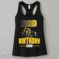 Dad Of The Birthday Crew Party Excavator Women's Tank Top thumb 3