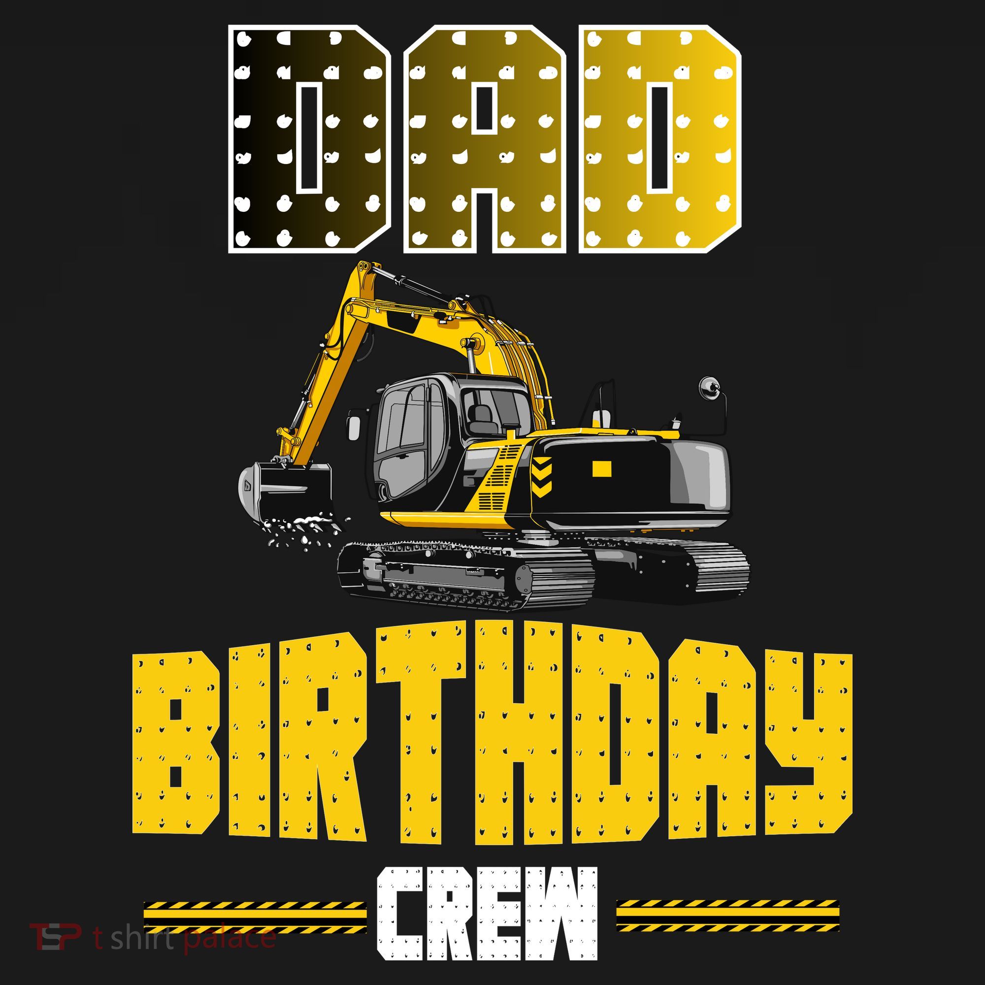 Dad Of The Birthday Crew Party Excavator Women's Tank Top