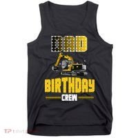 Dad Of The Birthday Crew Party Excavator Tank Top thumb 0