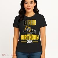Dad Of The Birthday Crew Party Excavator Women's T-Shirt thumb 4