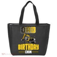 Dad Of The Birthday Crew Party Excavator Tote Bag thumb 0
