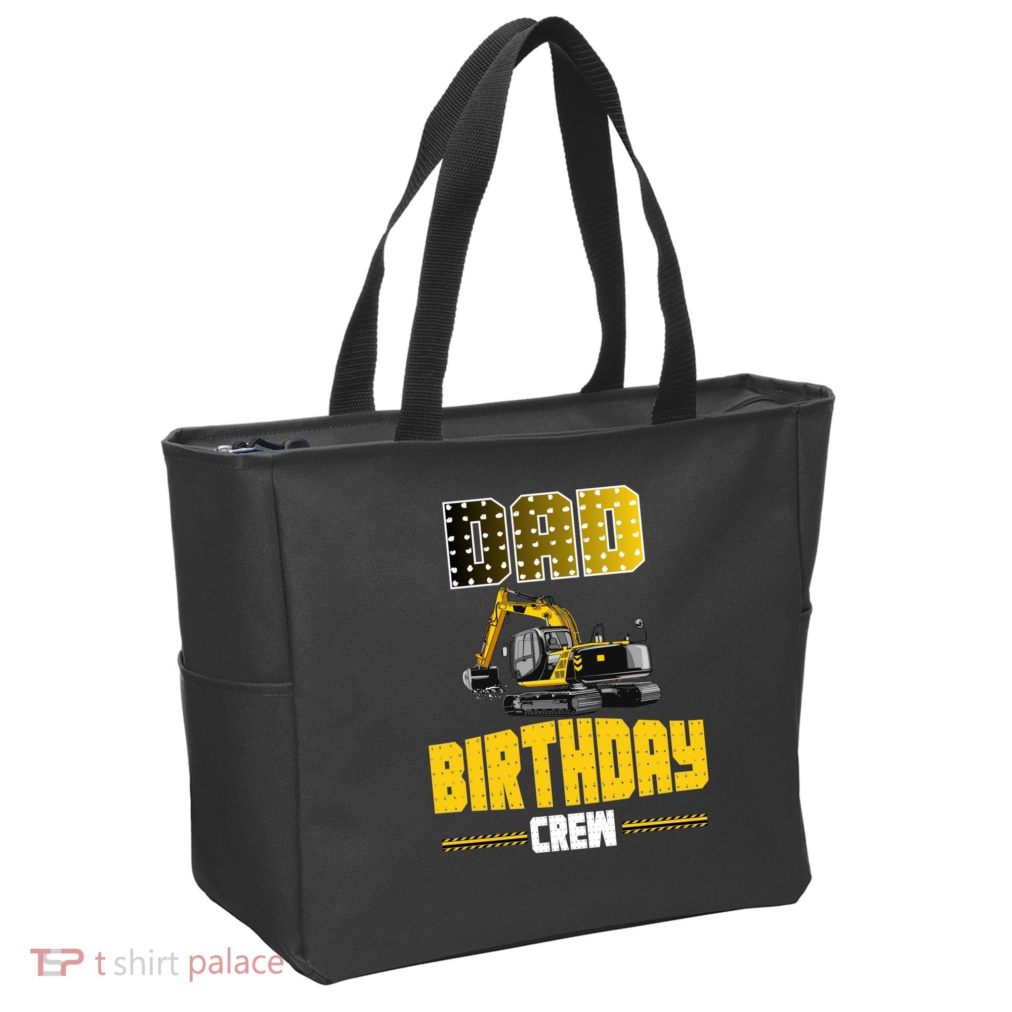 Dad Of The Birthday Crew Party Excavator Tote Bag