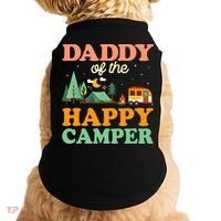 Daddy Of The Happy Camper 1st Bday Camping Trip Doggie Tank thumb 0