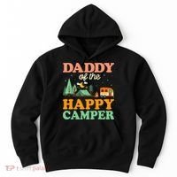 Daddy Of The Happy Camper 1st Bday Camping Trip Hoodie thumb 0