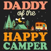 Daddy Of The Happy Camper 1st Bday Camping Trip Beanie thumb 2