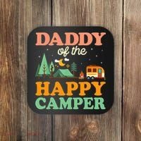 Daddy Of The Happy Camper 1st Bday Camping Trip Coaster thumb 0
