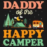 Daddy Of The Happy Camper 1st Bday Camping Trip Mousepad thumb 1