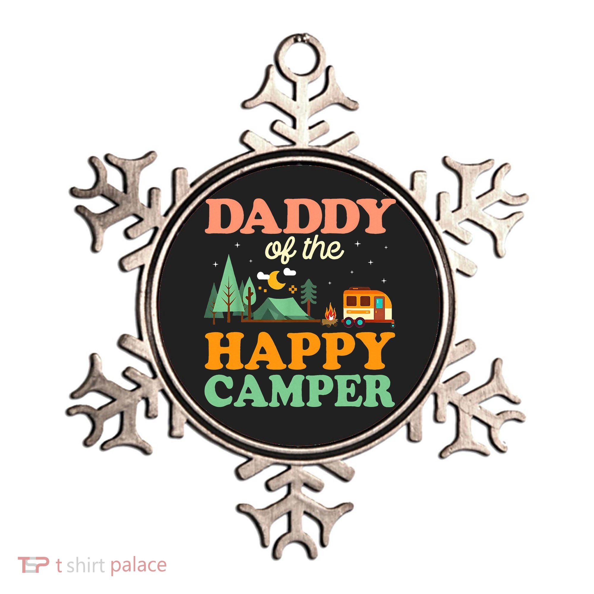 Daddy Of The Happy Camper 1st Bday Camping Trip Ornament