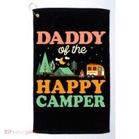 Daddy Of The Happy Camper 1st Bday Camping Trip Golf Towel thumb 0