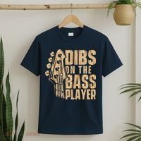 Dibs On The Bass Player Guitarist Bassist Bass Guitar T-Shirt thumb 2
