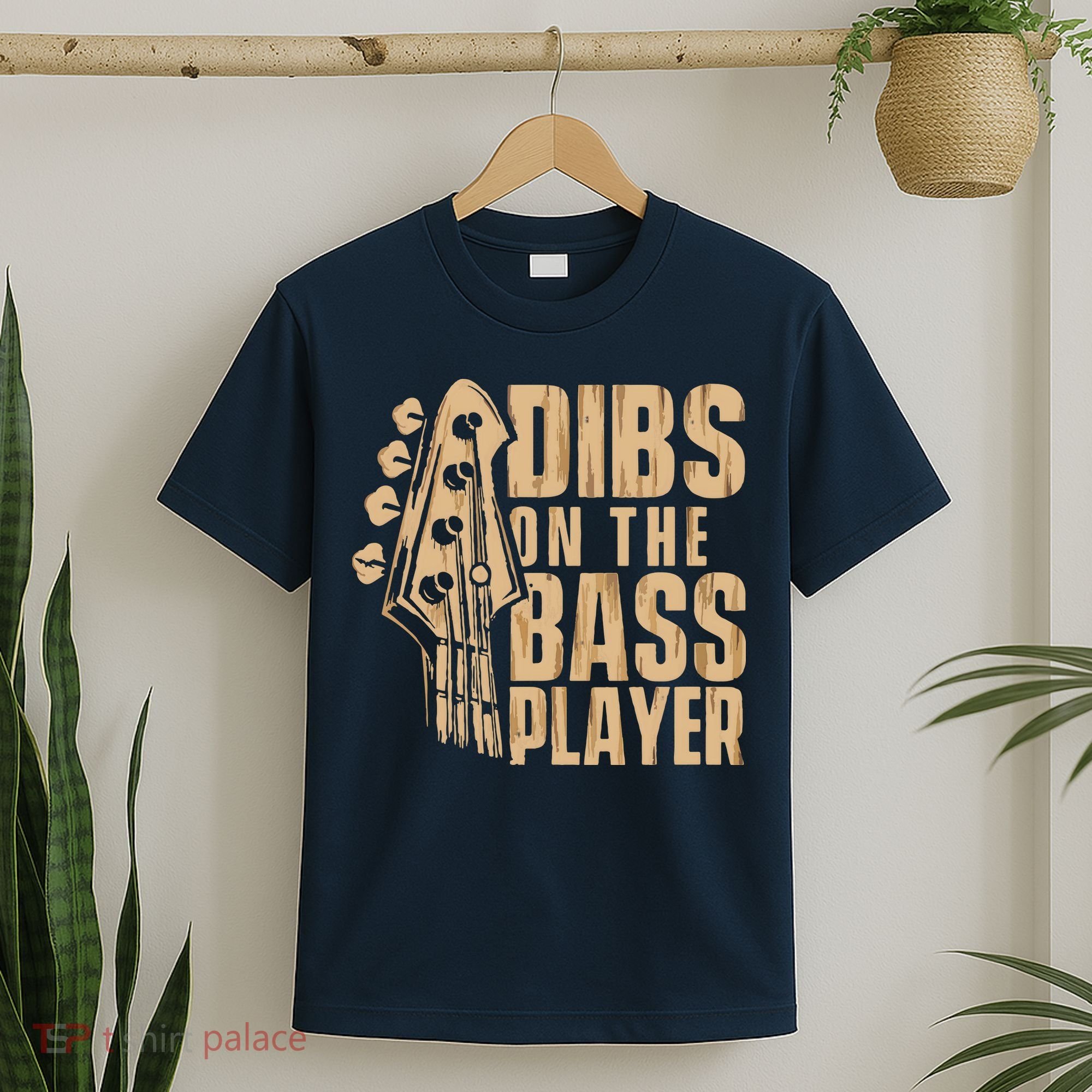 Dibs On The Bass Player Guitarist Bassist Bass Guitar T-Shirt