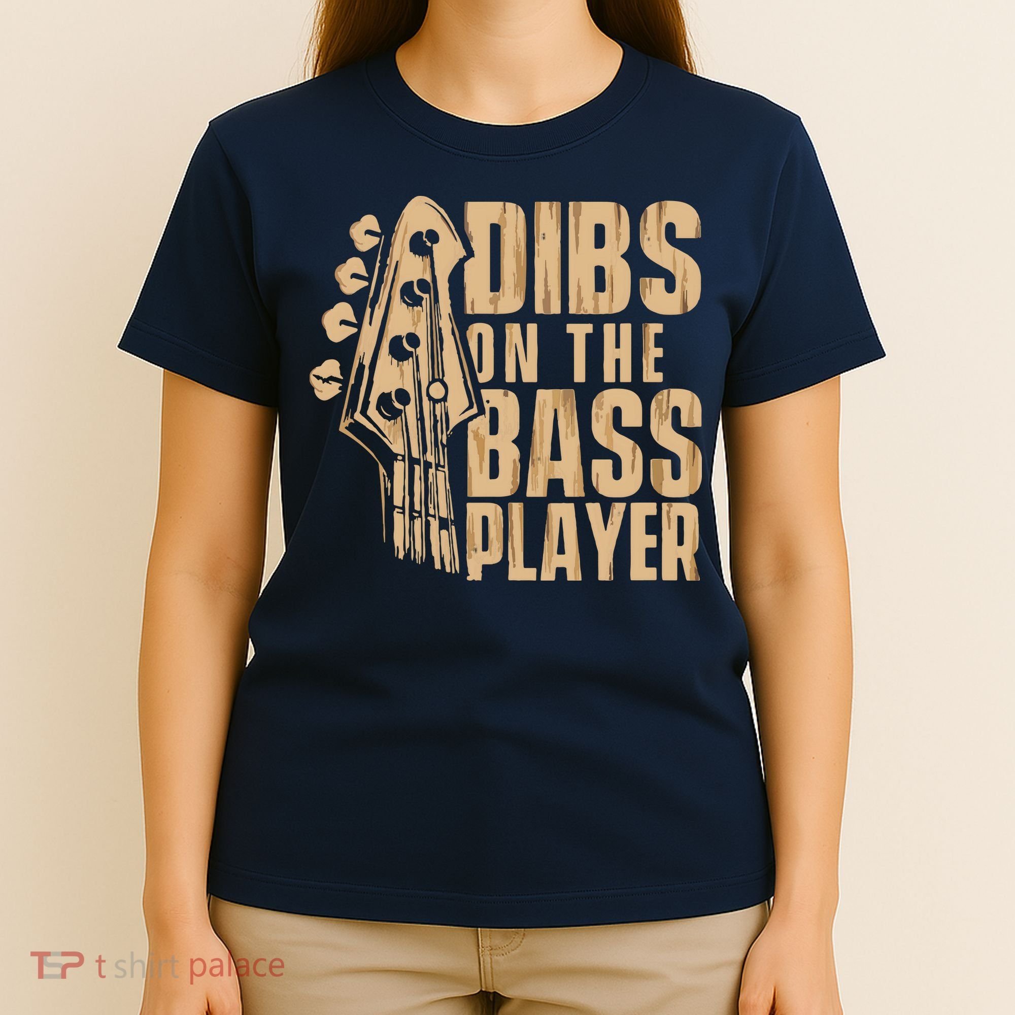 Dibs On The Bass Player Guitarist Bassist Bass Guitar T-Shirt