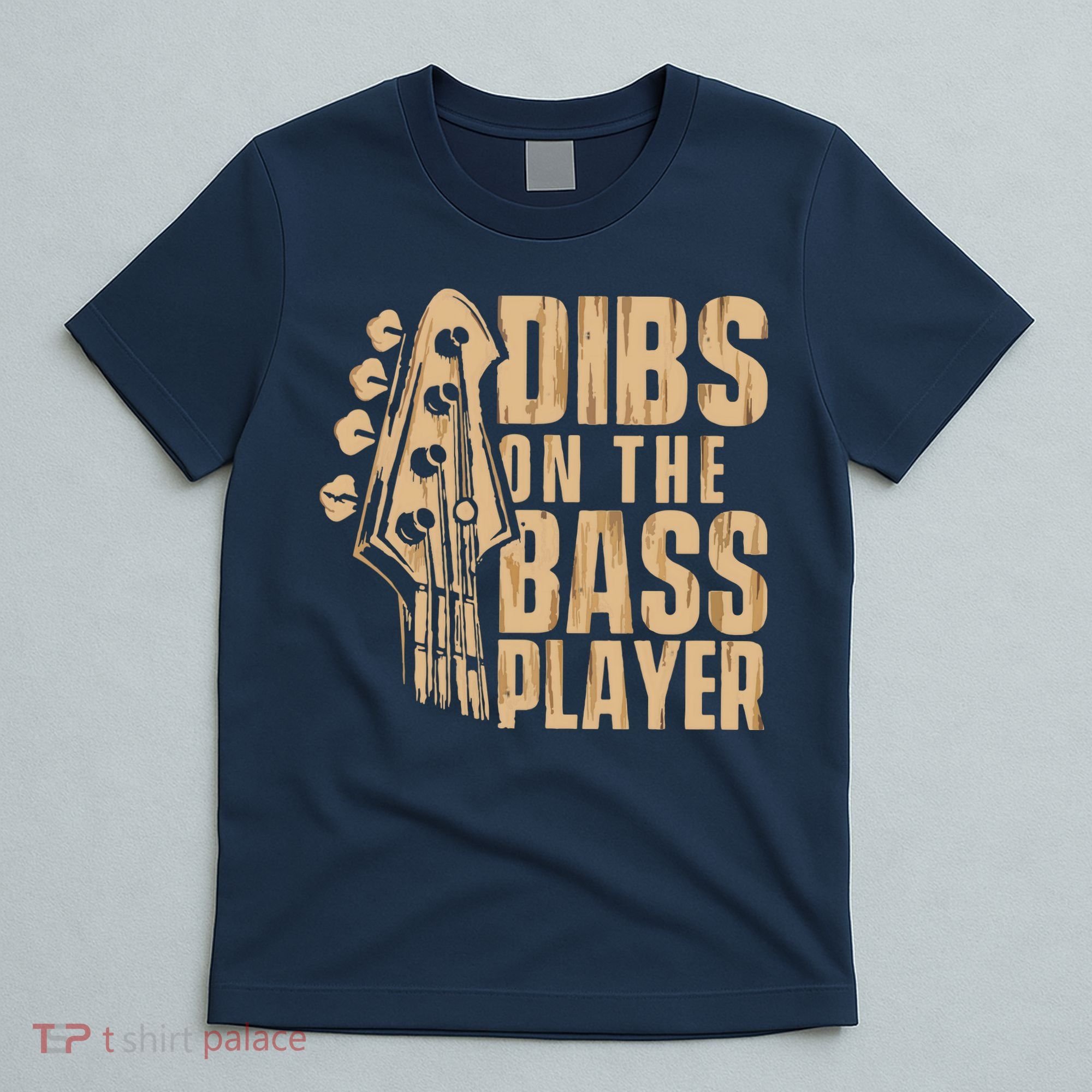 Dibs On The Bass Player Guitarist Bassist Bass Guitar T-Shirt