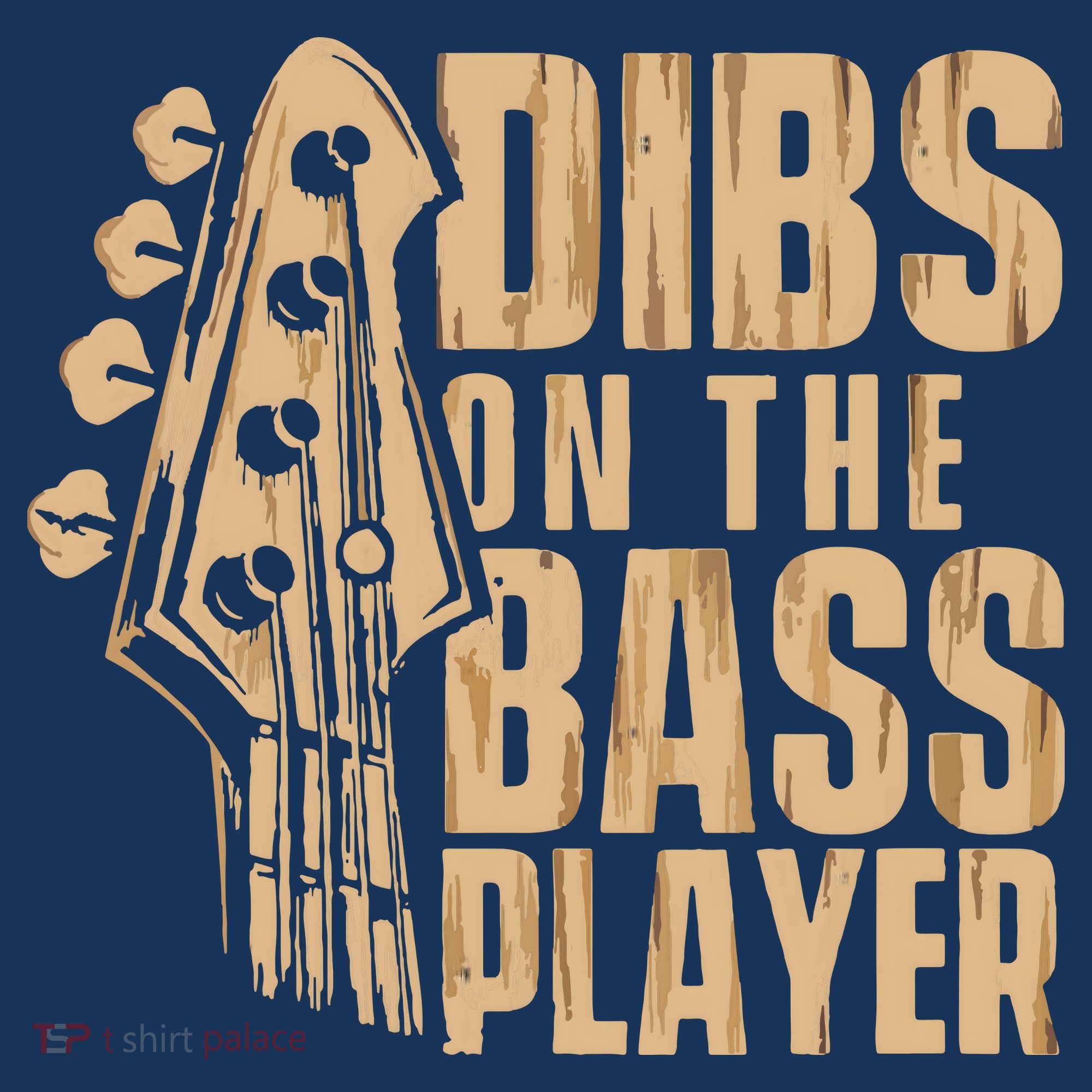 Dibs On The Bass Player Guitarist Bassist Bass Guitar T-Shirt