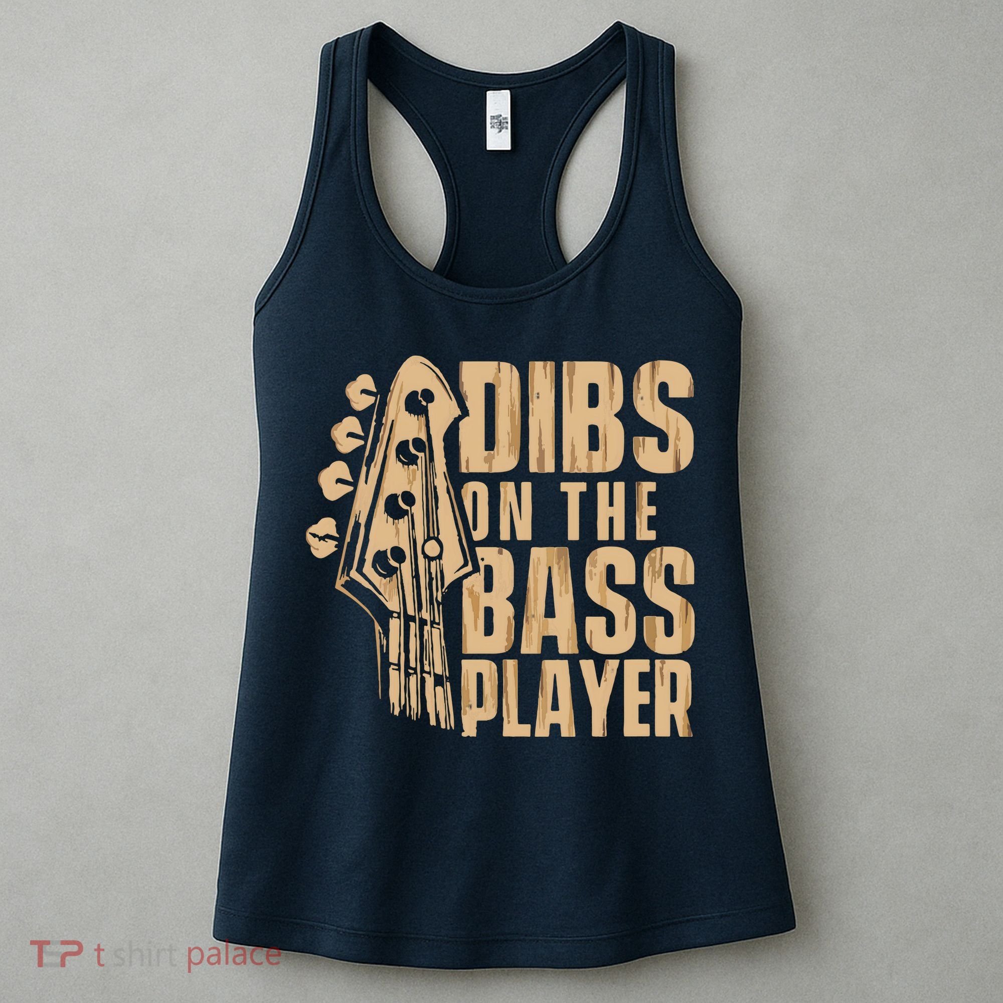 Dibs On The Bass Player Guitarist Bassist Bass Guitar Women's Tank Top