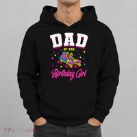 Dad Of The Birthday Roller Skates Bday Hoodie thumb 0