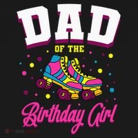 Dad Of The Birthday Roller Skates Bday Bucket Hat thumb 4