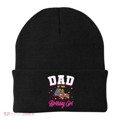 Dad Of The Birthday Roller Skates Bday Beanie