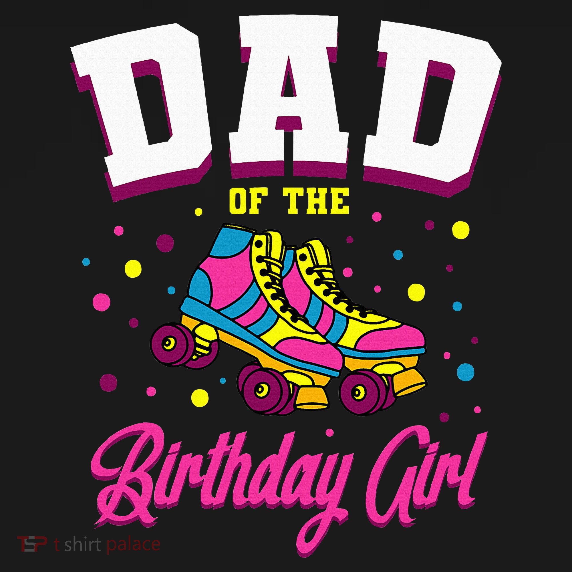 Dad Of The Birthday Roller Skates Bday Visor
