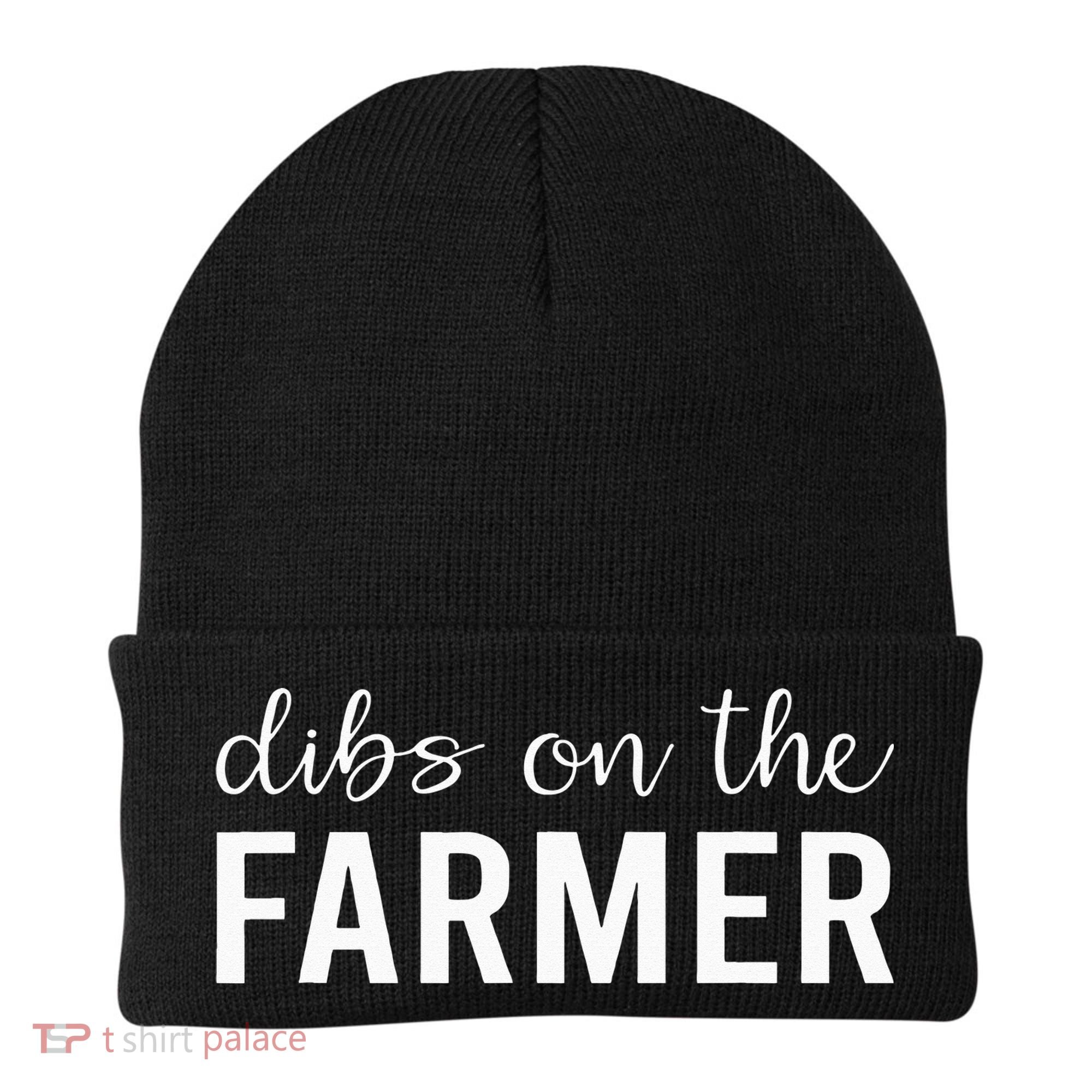 Dibs On The Farmer Funny Farmer's Wife Gift Beanie