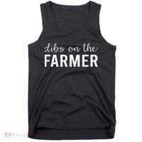 Dibs On The Farmer Funny Farmer's Wife Gift Tank Top thumb 0