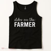 Dibs On The Farmer Funny Farmer's Wife Gift Tank Top thumb 2
