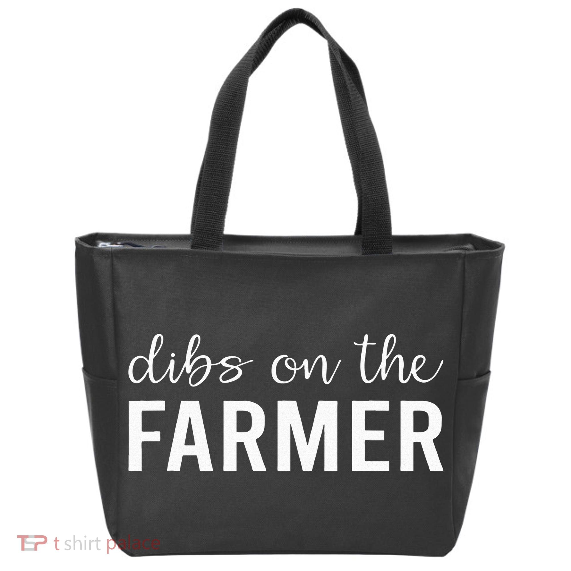 Dibs On The Farmer Funny Farmer's Wife Gift Tote Bag