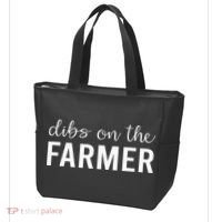 Dibs On The Farmer Funny Farmer's Wife Gift Tote Bag thumb 3