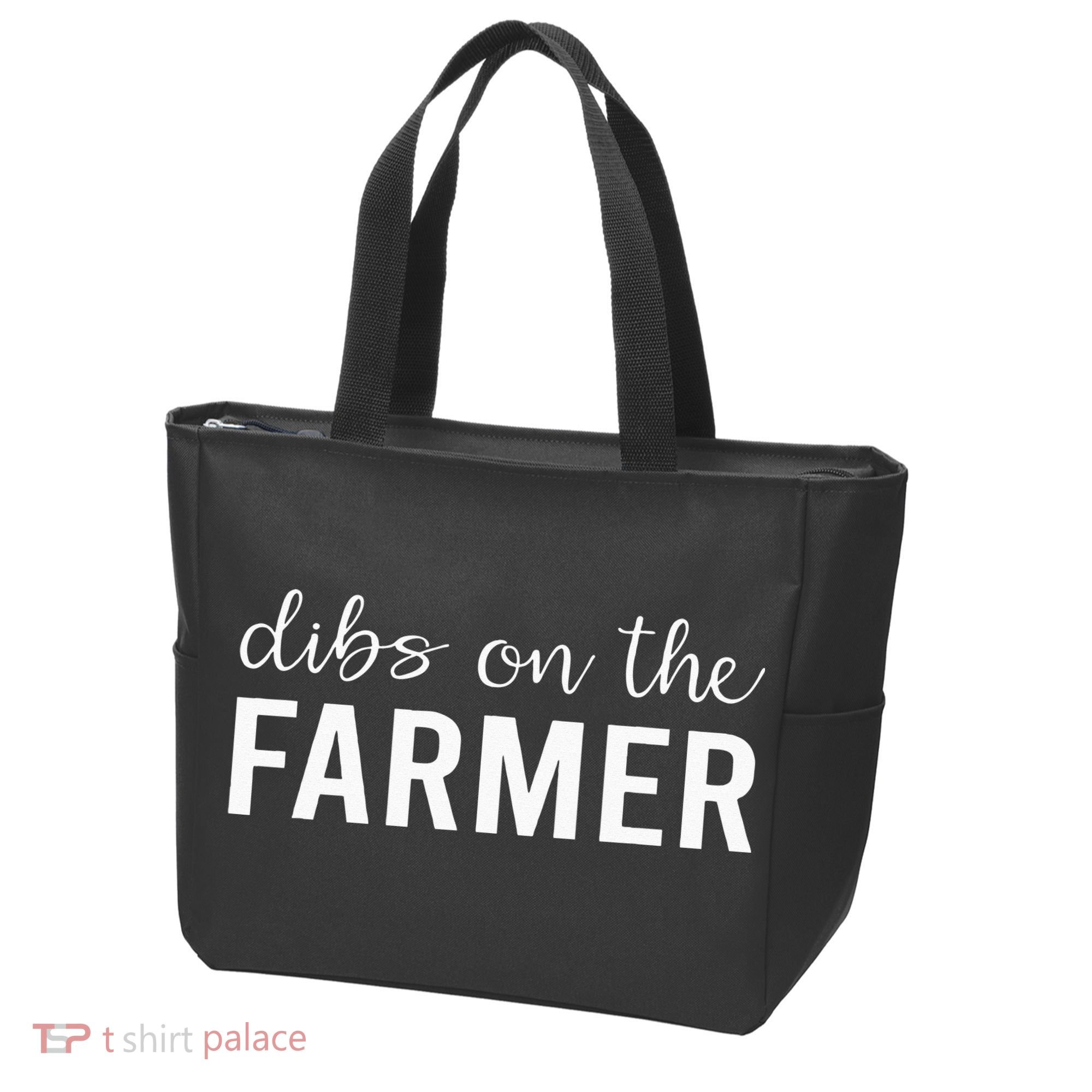 Dibs On The Farmer Funny Farmer's Wife Gift Tote Bag
