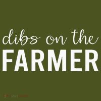 Dibs On The Farmer Funny Farmer's Wife Gift The Baniff Cuffed Pom Beanie thumb 2