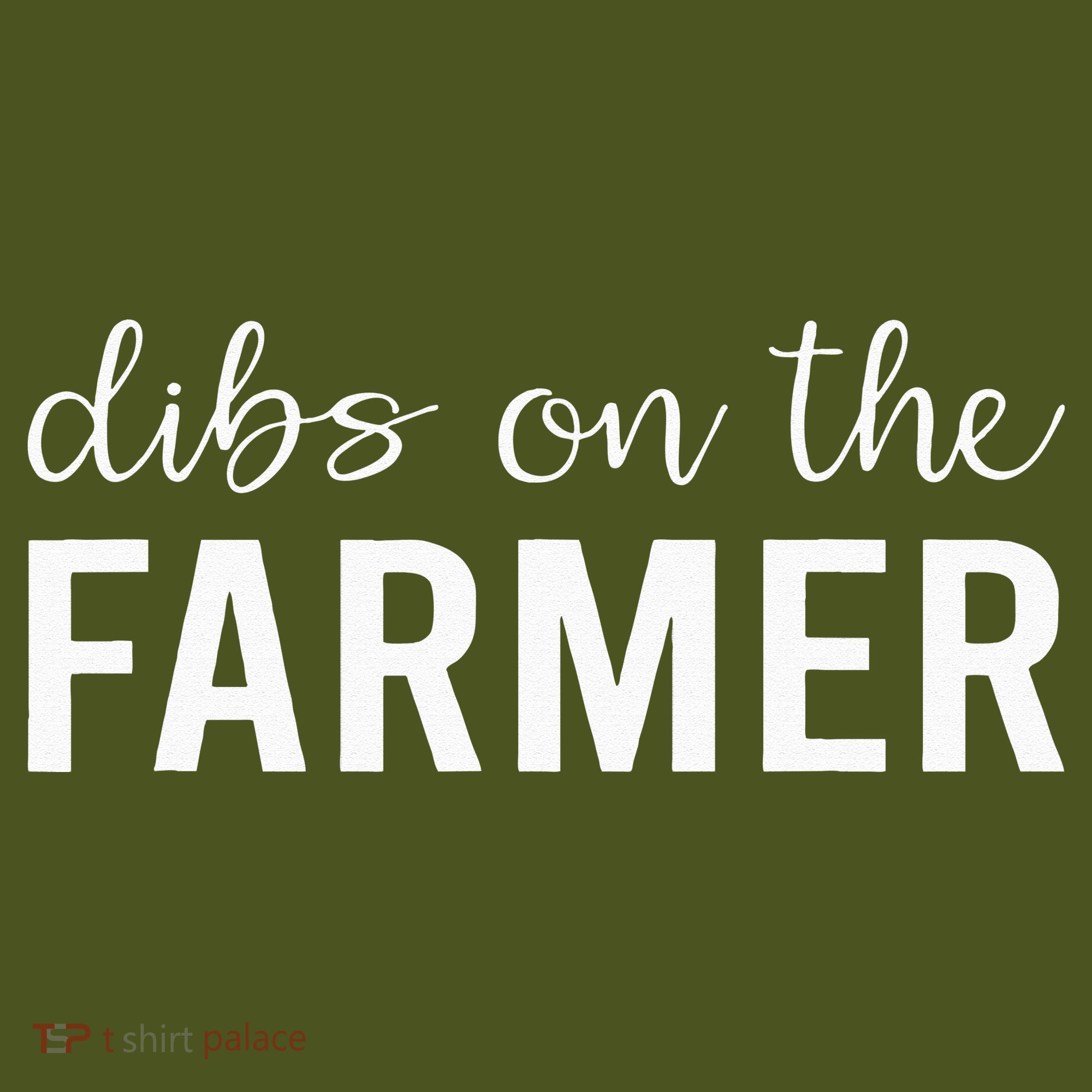 Dibs On The Farmer Funny Farmer's Wife Gift The Baniff Cuffed Pom Beanie