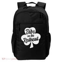 Dibs On The Redhead Funny St Patricks Day Drinking Backpack thumb 0