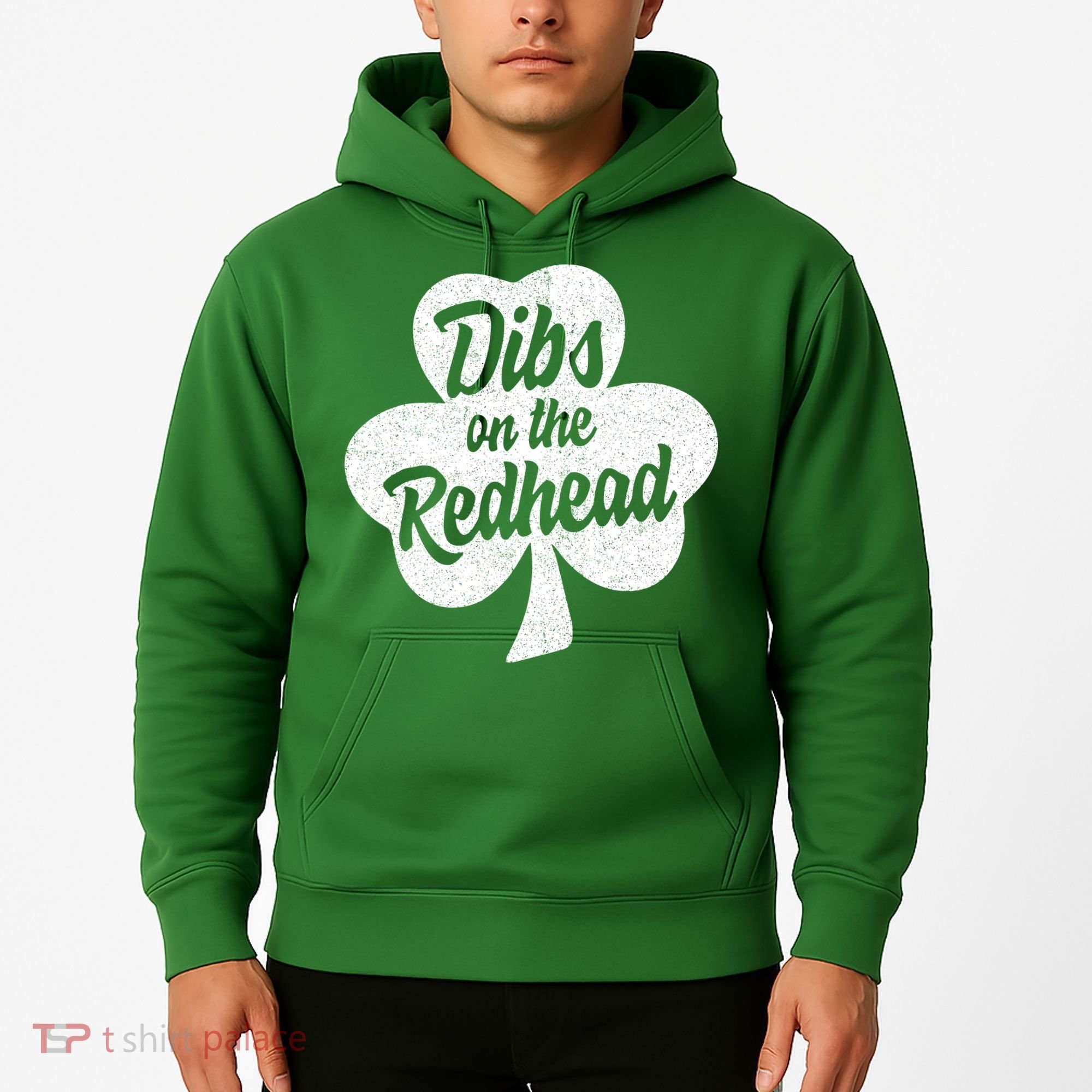 Dibs On The Redhead Funny St Patricks Day Drinking Hoodie