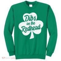 Dibs On The Redhead Funny St Patricks Day Drinking Sweatshirt thumb 0
