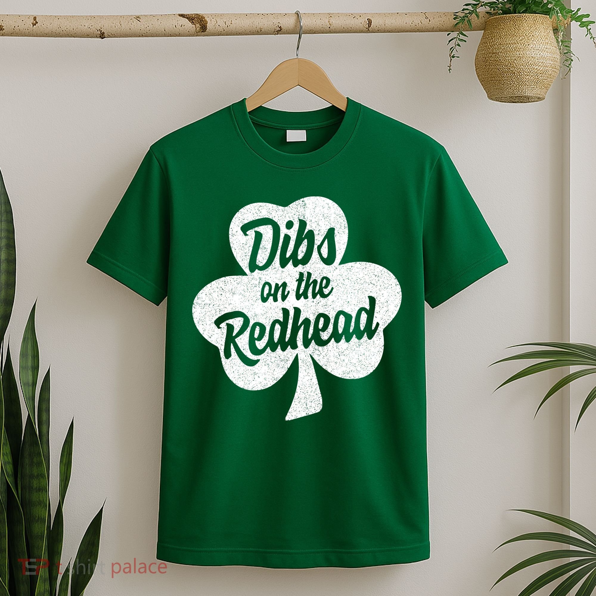 Dibs On The Redhead Funny St Patricks Day Drinking T-Shirt