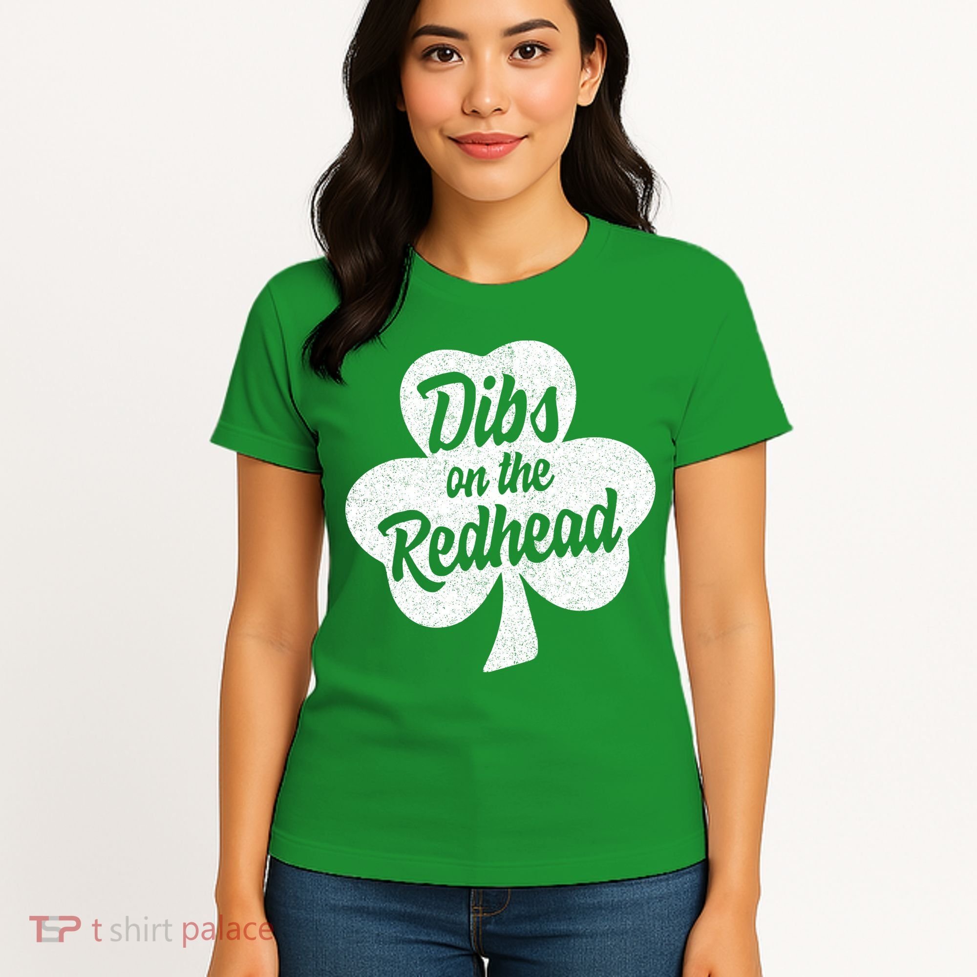 Dibs On The Redhead Funny St Patricks Day Drinking Women's T-Shirt