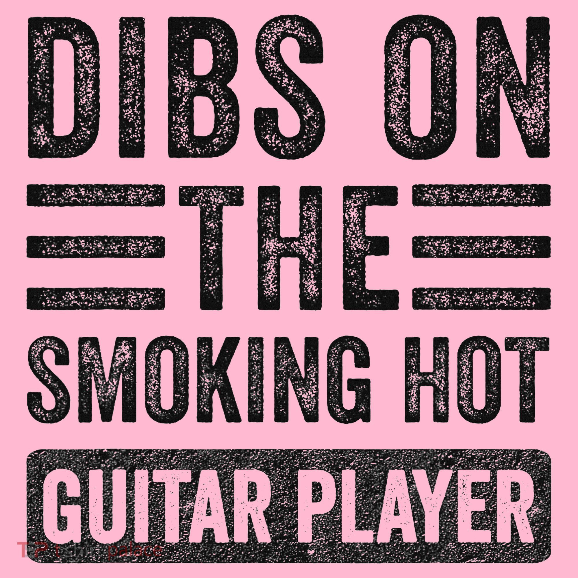 Dibs On The Smoking Hot Guitar Player Funny Wife Girlfriend Coaster