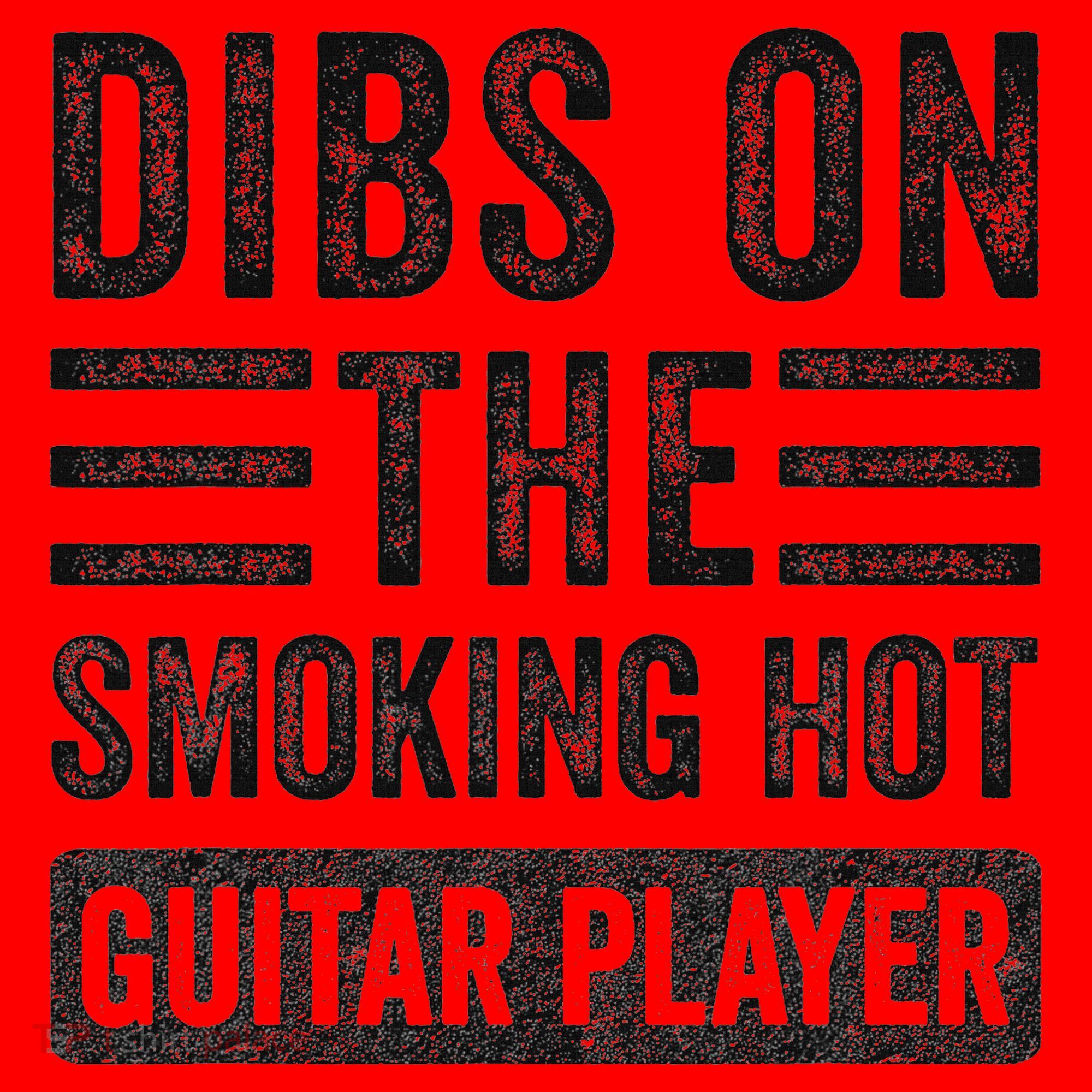 Dibs On The Smoking Hot Guitar Player Funny Wife Girlfriend Santa Hat