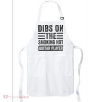 Dibs On The Smoking Hot Guitar Player Funny Wife Girlfriend Apron thumb 0