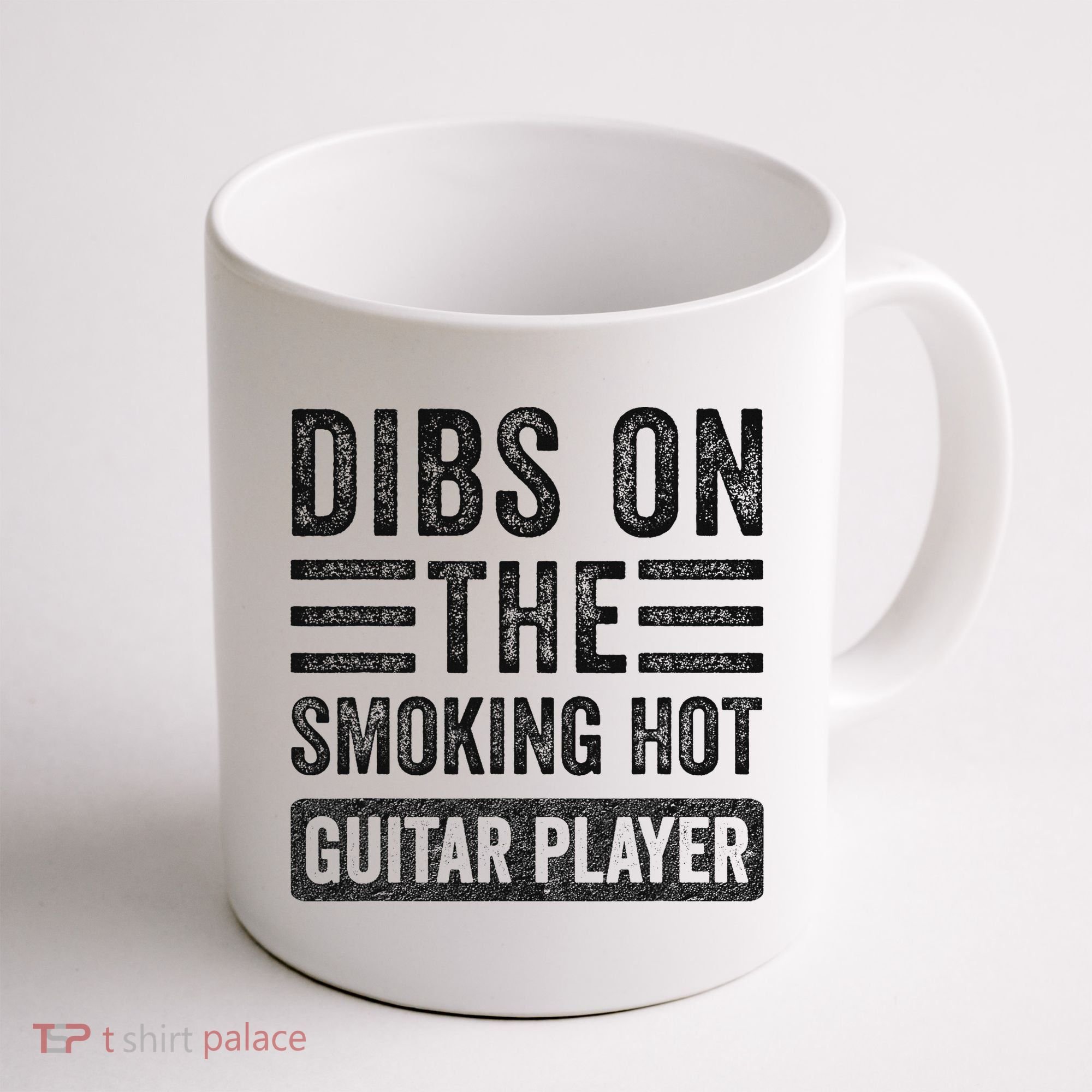 Dibs On The Smoking Hot Guitar Player Funny Wife Girlfriend Coffee Mug