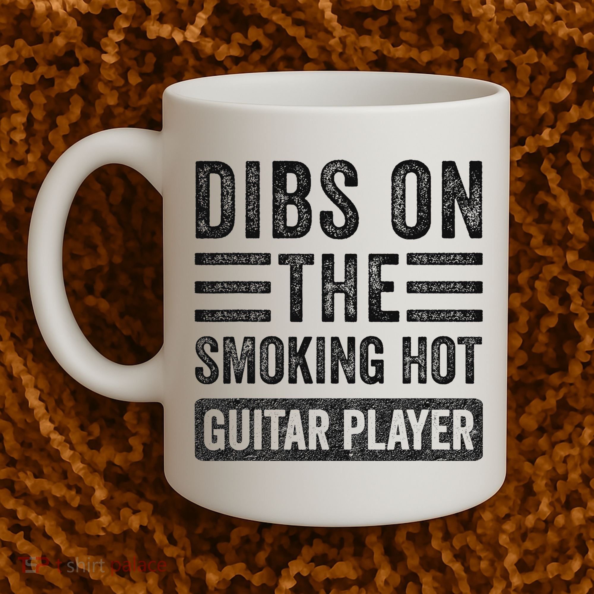 Dibs On The Smoking Hot Guitar Player Funny Wife Girlfriend Coffee Mug
